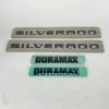 OEM Chevy Silverado Duramax Black Emblems Badge Logo OEM Black