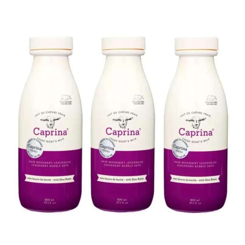 Caprina 카프리나 산양밀크 버블배쓰(시어버터향) 800ml X 3 Caprina Goat's Milk