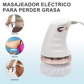 Moldeador Vibratorio Anticelulítico con 3 Almohadillas Intercambiables, Máquina de Masaje Corporal, Tonificar Reducir Celulitis y Mejorar Circulación,