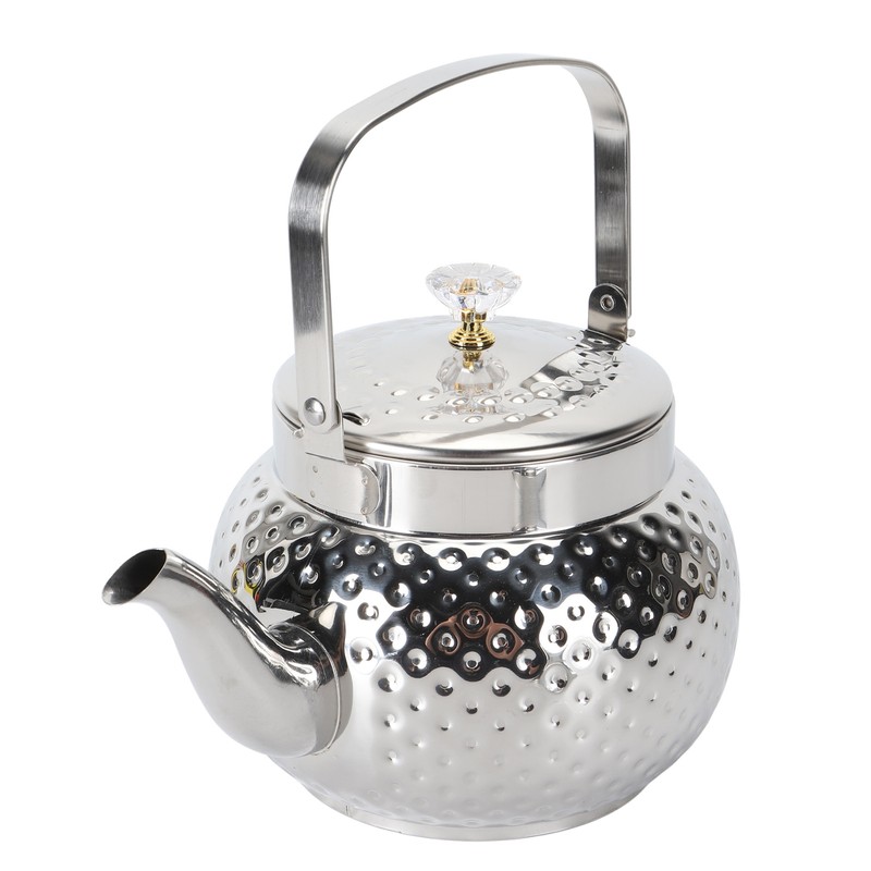 Stainless Steel Teapot with Removable Filter Metal Tea Kettle Coffee