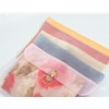 3 Pieces Scarf Storage Bag Beige Encrypted Matte Button Yarn