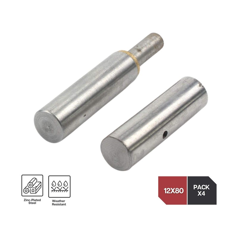 DOJA Industrial | Round Weld-On Door Pin Hinge | Pack