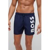BOSS, Men's Octopus Swim Shorts, New - Navy413