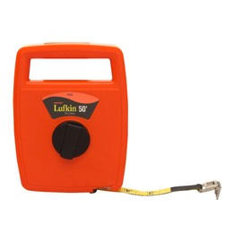 Crescent Lufkin 1/2" x 50' Hi-Viz® Orange Linear Engineer's Fiberglass Tape Measure - 703D