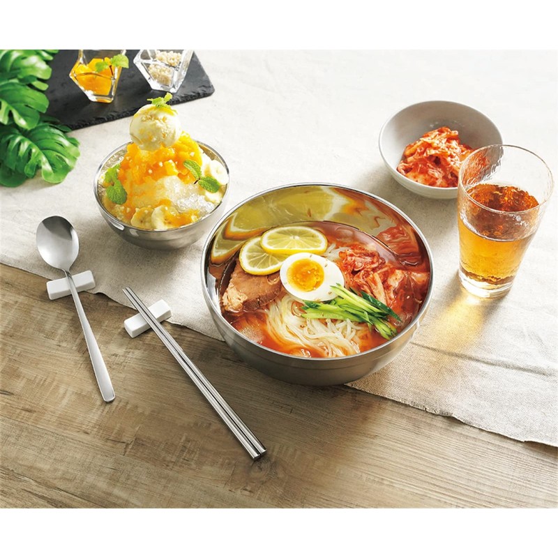 Kakusee HOL-04 Stainless Steel Bowl, Set of 4, Spoon and