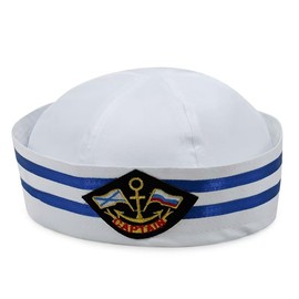Yacht Boat Captain Hat, Navy Sailor Hat, Ship Sailor Cap, Cosplay Hat, Costume Hat, Funny Party Hat (Triangular Mark)