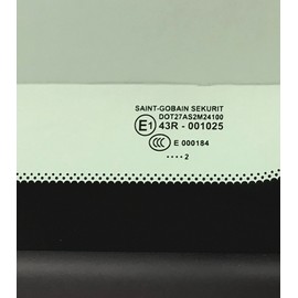 OEM Passenger Right Side Rear Quarter Window Quarter Glass W/Antenna Style Compatible with Volvo V50 2005-2011 Models