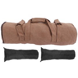 Adjustable Fitness Sandbags Canvas WeightBearing Training Bag for Garden Training(Khaki )