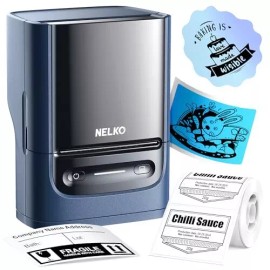 Nelko PM220 Bluetooth Label Maker Portable Easy to Use for iOS Android and PC