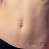 Evonix 14g 1.6mm Flexible Acrylic Banana Belly Button Ring Navel