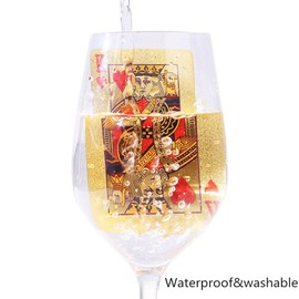 IvyMei 2 Pack Dragon Playing Cards Waterproof Gold Silver Foil Playing Cards Plastic Poker Cards High Flexible(Sliver+Gold)