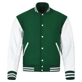 Sledwise Varsity Jacket Baseball Letterman Jacket– Wool and Leather Premium Quality Unisex Basketball Jacket