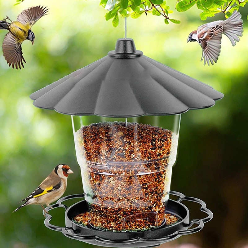 Wild Bird Feeder Foldable Panorama Gazebo Bird Feeder Portable Outdoor