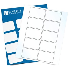 2 x 3 Clear Gloss Rectangle Labels - Pack of 1000 Transparent Glossy Labels, 100 Sheets - Laser Printer - Online Labels