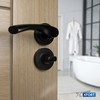 XFORT Matt Black Thumb Turn and Release Set, Bathroom Thumb