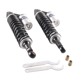 Mallofusa Pair Motorcycle 375mm Rear Air Shock Absorbers Compatible for 150cc~750cc Karting Scooter ATV Yamaha Suzuki Honda Kawasaki