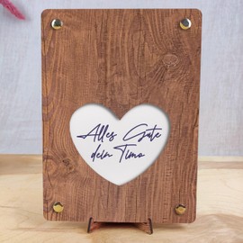 Löwe Geldkarte - XL Geldgeschenk aus Holz inkl. Ständer | Löwe - Geburtstagskarte Löwe, Gutschein Zoo, Grußkarte Geburtstag Tierpark, Safari