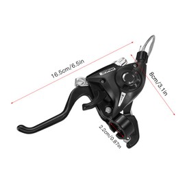 Bicycle Derailleur 2 Piece Bicycle Speed Shifter with Brake Shift Cable 21 Speed MTB Mountain Bike Shifter Set Bike Brake Levers Cycling Handlebar Short Brake Clutch Levers