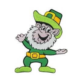Leprechaun Ireland Iron-On Iron-On Patch Iron-On Patch Lucky Goblin Applique Size 6.8 x 8.3 cm