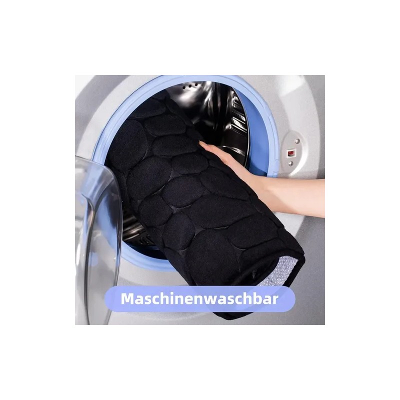 4 Piezas Tapete Baño Ultra Suave Antideslizante Absorbente