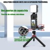 usmallbee Jaula de Aluminio para Insta360 X4, Funda para Insta-360