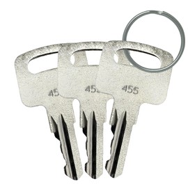 455 104466 lgnition Keys Forklift Key Replacement for Scissor and Boom Lifts Genie Skyjack Terex Snorkel Manlift Upright Heavy Equipment (3 Pack)
