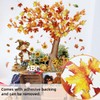 MIrabuy Large Fall Harvest Wall Decals, Autumn Tree with Sunflowers