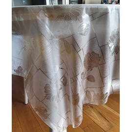 Rectangular Oilcloth Clear PVC Wipe Clean Tablecloth Table Protector Cover 140cm x 180cm 55x70