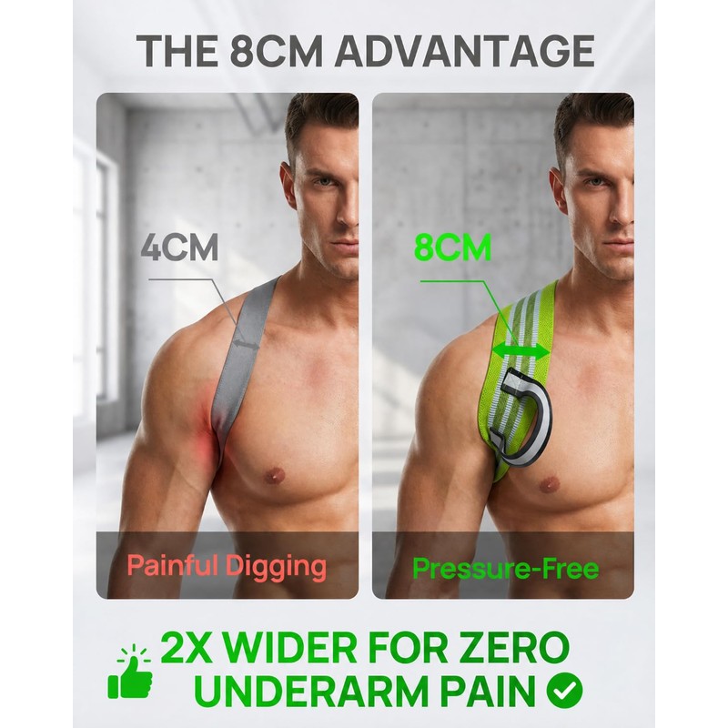 Playire Pro-Gym Posture Brace for Men, 8 cm Straps Help