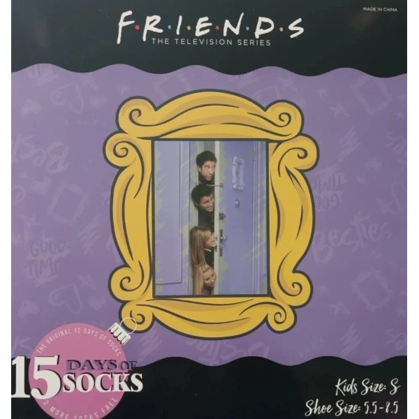 Centric Friends TV Show Kids 15 Days of Socks Advent