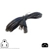 YFC Cable AC Power Cord NEMA 5-15P IEC C13 PC
