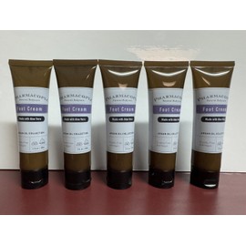 Pharamcopia 5 PACK Pharmacopia Foot Cream Lotion Aloe Vera Argan Oil Vegan 1oz Travel Size