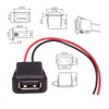 chenyang 2 Pack 2Pin Open Cable to USB 2.0 Female