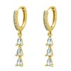 Andtry Gold Dangle Earrings for Women Trendy, 14K Gold Plated