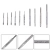 Jiawu Professional Use Machine Hand Tap Set, 10pcs Mini Threading