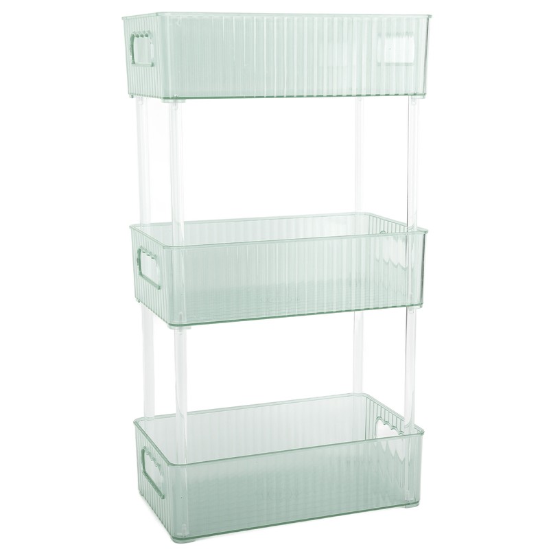 Acrylic Bathroom Storage Rack 3 Tiers Bathroom Counter Organizer Countertop
