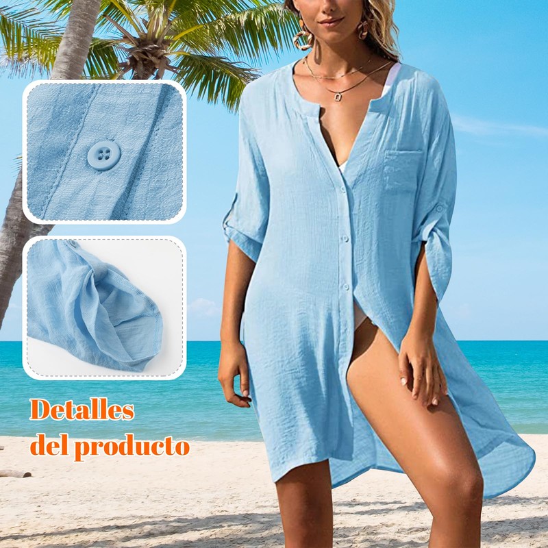 CEEMACE Salida de Playa Mujer Traje de Baño Mujer Cover