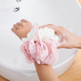Two-tone shower ball shower towel soft Random delivery 20ea