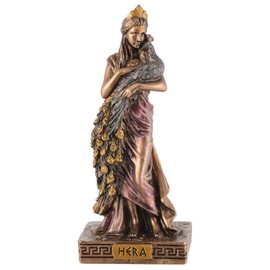 Veronese Miniature Figurine Greek Goddess Hera - Painted with Bronze Colour