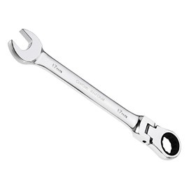 CoCud Flex Head Ratchet Wrench 17mm Head Metric 72 Teeth Cr-V Combination Wrench Wrench Spanner - (Application: For Household Repair Tasks)