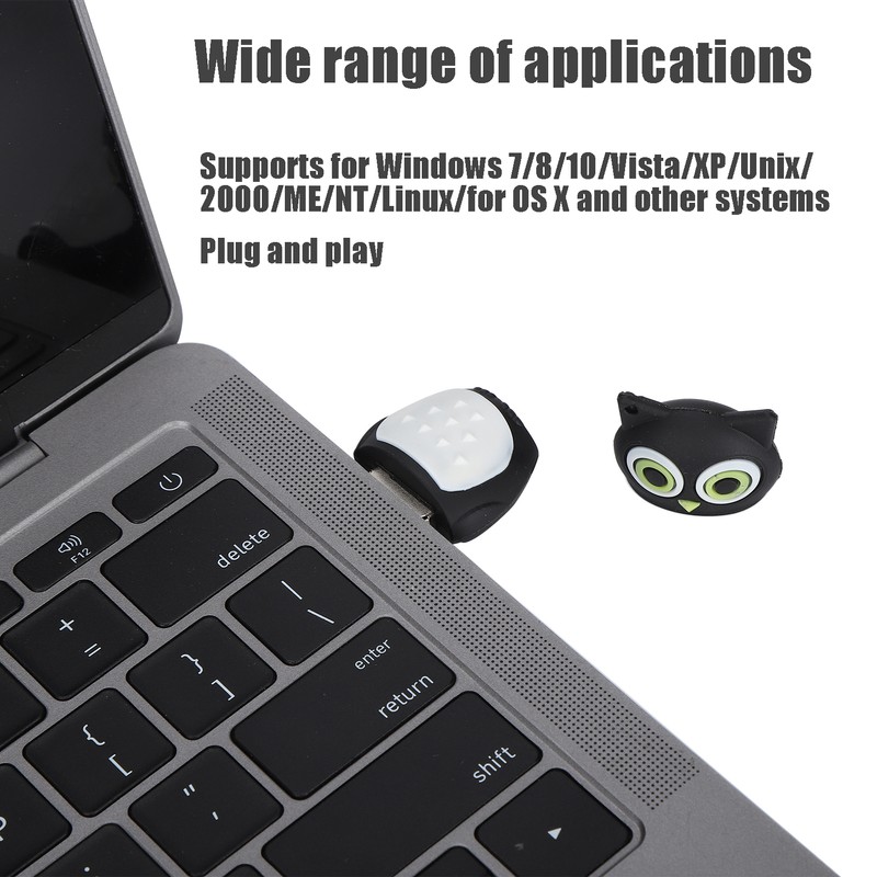 Cartoon U Disk Black Owl Appearance High Speed Bulk Storage
