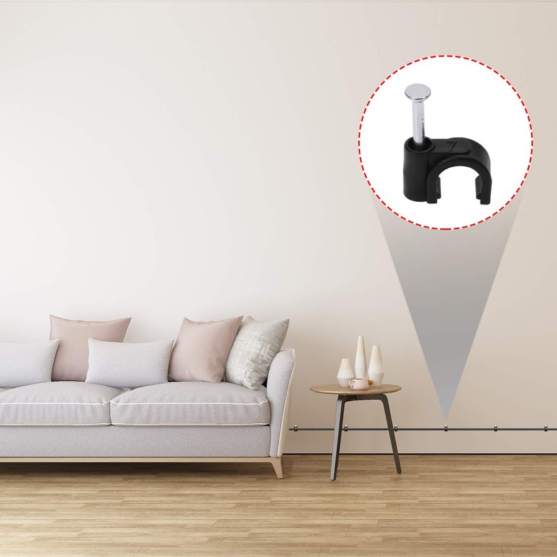 Mini Skater 7 mm PE Plastic Circle Cable Clip C