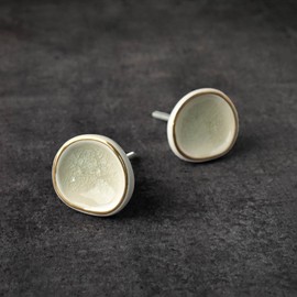 BROOK AND BIRCH Ceramic White Kitchen Cabinet Knob Wardrobe Dresser Cupboard Pull for Bedroom Kitchen Set of 4