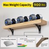 PICESA Heavy Duty Shelf Brackets，max Load 900 LBS,Premium Alloy Metal