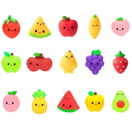 GROBRO7 15Pcs Mochi Squeeze Toys, Party Favors in The Nature of Small Toys, Kawaii Mini Stress Relief Birthday Gift