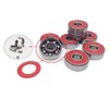 Red Silver ABEC-9 608 RS Skateboard Longboard Bearings (8PCS)