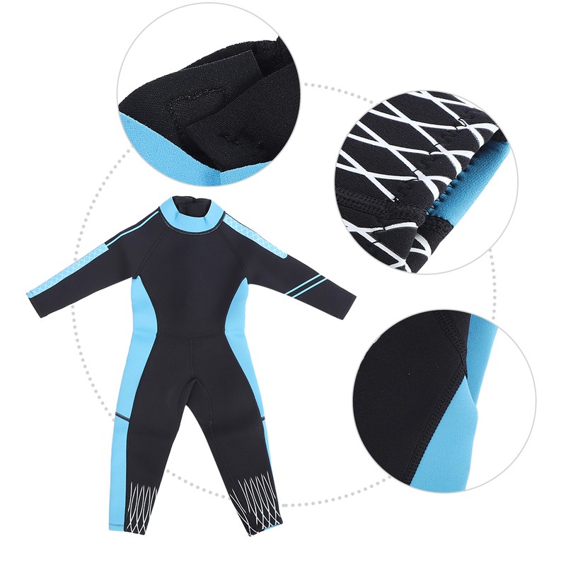 2.5mm Children Diving Wetsuit Kid Swimsuit for Snorkeling Drifting Swimmingblack
