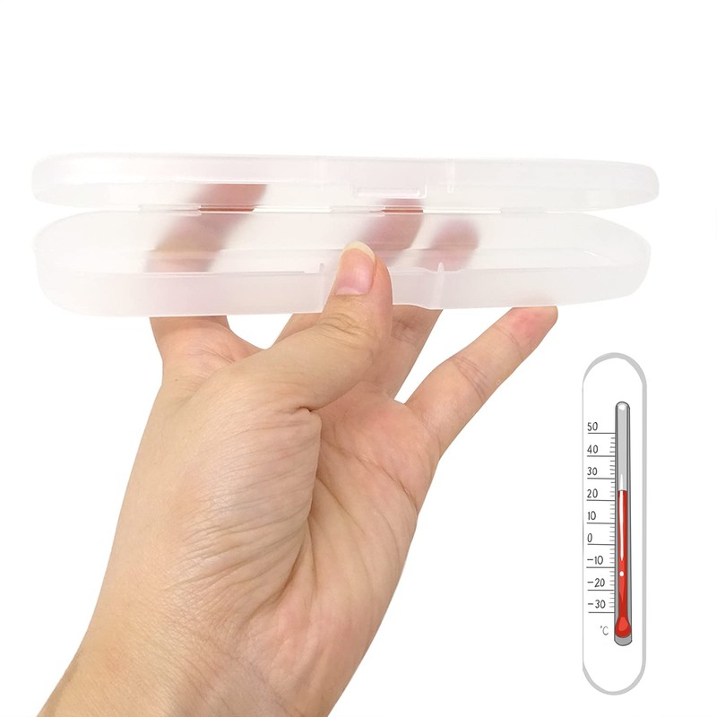 Honbay 4PCS Plastic Digital Thermometer Storage Case Containers Acne Needle
