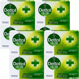 Dettol 데톨 항균비누 오리지널 100g 8개 [데톨 향균 오리지날 비누 x 8개] Dettol Antibacterial Soap Original 100g 8 pieces [Dettol Antibacterial Original Soap x 8 pieces]