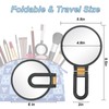 1x 20x Magnifying Travel Mirror, Hand Mirror with Handle -
